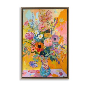 Stupell Industries Bright Hued Mod Bouquet, 25" x 17" - 1 of 4