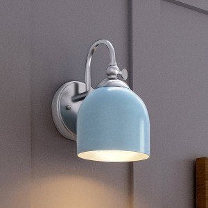 Urban Ambiance Luxury Vintage Wall Sconce 9''H x 5.5''W,  Polished Chrome Finish,  Jacksonville Collection, UHP4310 - 1 of 4