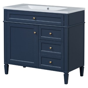 Dexmalle 36'' Bathroom Vanity with 2 Drawers and a Tip-out Drawer - 1 of 4