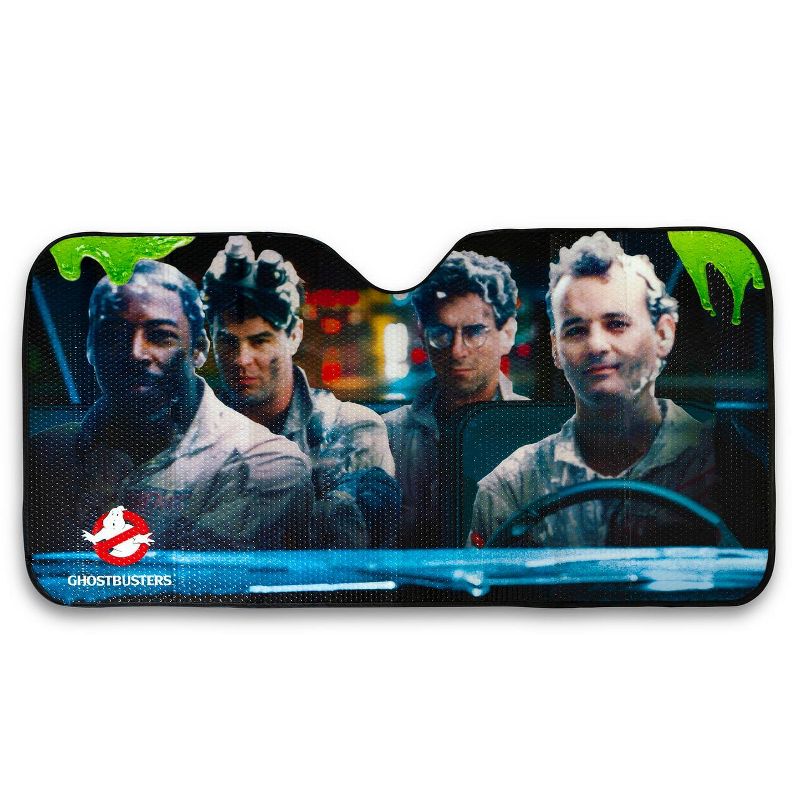 Just Funky Ghostbusters Original Cast Windshield Sunshade Car Shade Panel, 1 of 8
