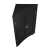 Gulches Black Corner Storage Cabinet - Free Standing MDF Cabinet with Doors & Adjustable Shelves, Waterproof Moisture-Resistant for Bathroom, Kitchen - 3 of 4