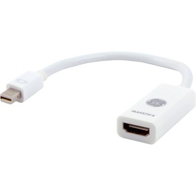 Ge Mini Displayport To Hdmi Adapter Supports Full Hd 1080p And 4k Ultrahd White Target