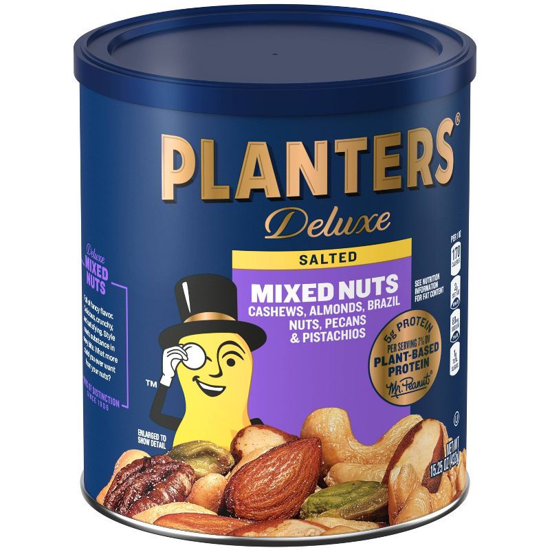 Planters Deluxe Sea Salt Mixed Nuts - 15.25oz, 3 of 9