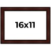 PosterPalooza | Distressed Brown Picture Frame - UV Acrylic, Backing Board, Hanging Hardware Included - 2 of 4