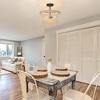 LNC Bohemia 3-Lights 14.5-in Off-White Beaded Empire LED Semi-flush Mount Lights - 4 of 4
