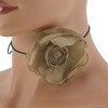 Unique Bargains Dried Rose Pattern Adjustable choker necklace Wrap around wrist bracelet 1 Pc - 2 of 4