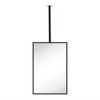 TEHOME 20 in. W x 30 in. H Rectangular Metal Framed Ceiling Mounted Bathroom Vanity Mirror in Matt Black - 4 of 4