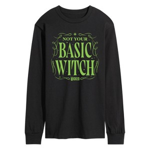 Men's - Wicked - Not Your Basic Witch Long Sleeve Graphic T-Shirt - 1 of 3