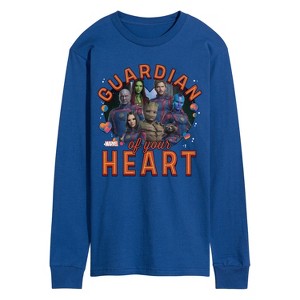Men's - Marvel - Guardian Of Your Heart Valentine Long Sleeve Graphic T-Shirt - 1 of 4