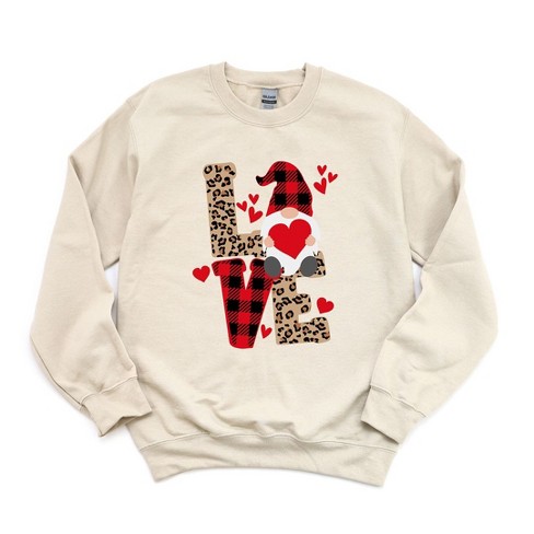 Target leopard heart sweatshirt sale