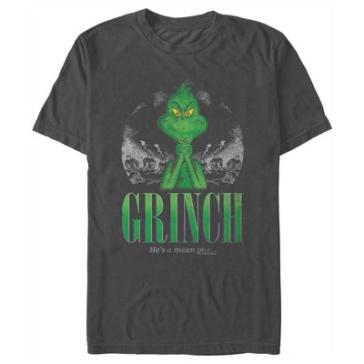 Men's Dr. Seuss Christmas Grinch You're A Mean One Portrait T-shirt ...