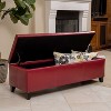 CAVINAS Round Boucle Storage Ottoman Bench with Hidden Storage,Upholstered Storage Ottoman,Storage Benches for Living Room,Bedroom - 2 of 4