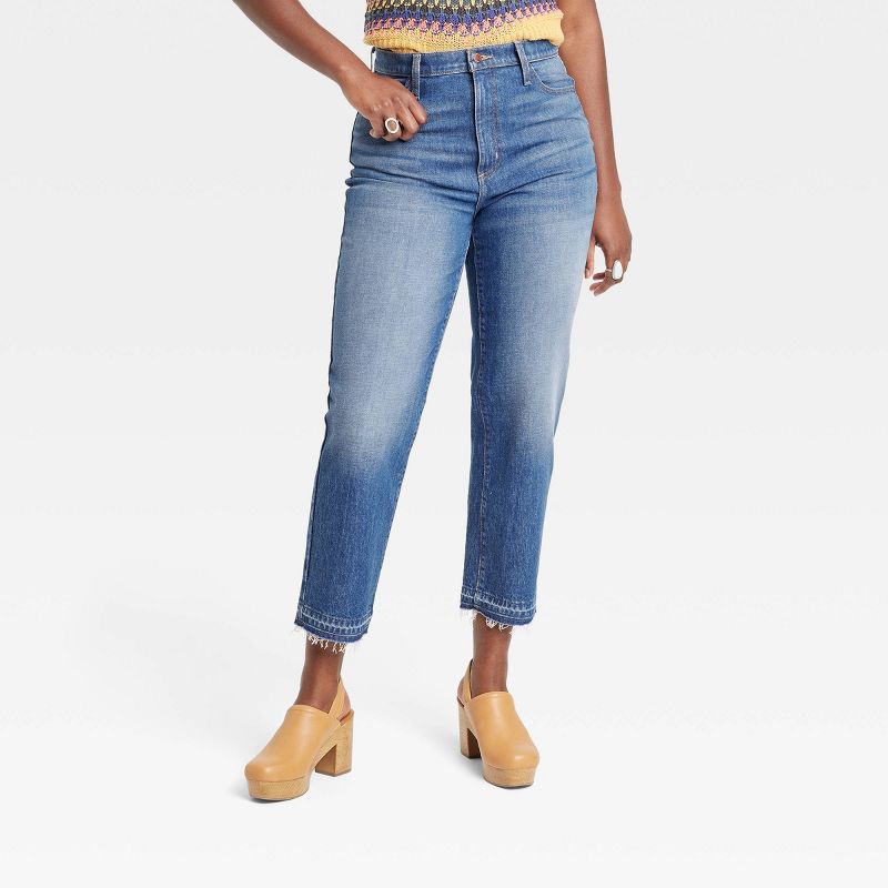 Women's High-Rise Vintage Straight Jeans - Universal Thread™ Indigo, 5 of 9