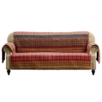 Reversible Gold Rush Sofa Furniture Protector Slipcover Red/yellow ...