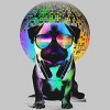 Men's Design By Humans Disco Pug By clingcling T-Shirt - 2 of 4