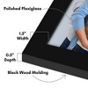 Americanflat 12x18 Picture Frame - Composite Wood and Plexiglass Cover - Black - 3 of 4