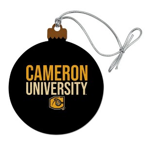 Cameron University Secndary Logo Wood Christmas Tree Holiday Ornament - 1 of 4