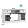 Adjustable Led Light TV Stand for Televisions, Storage Cabinet, White - 2 of 4