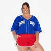 Women's Game Day Cropped Elbow Sleeve V-Neck Athletic Jersey - Wild Fable™ - 2 of 3