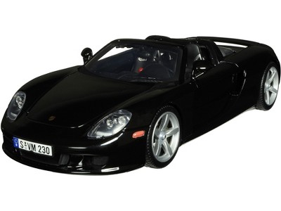 Porsche Carrera Gt Convertible Black With Black Interior 1/18 