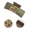 Unique Bargains Women's Fashion Sunflower Hair Clips 3.94"x1.97"x1.77" Deep Brown 1 Pc - 3 of 3