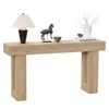 63" Long Slim Console Table, Farmhouse Wood Entryway Table for Hallway, Living Room, Behind Sofa, Industrial Accent Table for Modern and Rustic Décor - 2 of 4