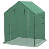 NicBex 7'x5'x6' Greenhouse with Mesh Door and Vent Windows, UV protective for Growing Flowers, Herbs, Vegetables, Saplings - 2 of 4