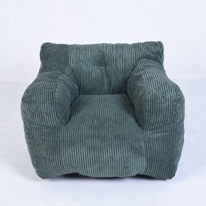 Vynxaria Bean Bag Seats - Green Tufted Sofa Chair for Adults & Kids - 1 of 4