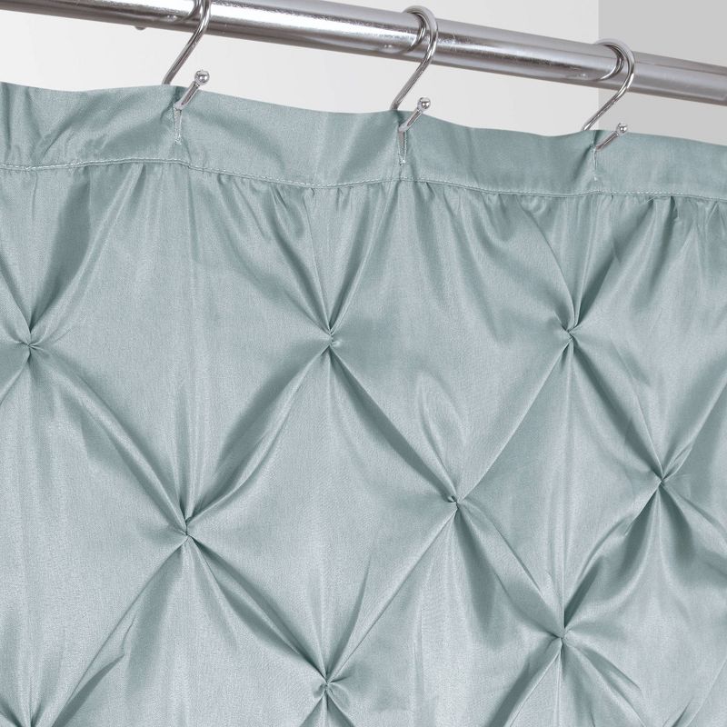 Ombre Pintuck Shower Curtain Gray - Allure Home Creations, 5 of 7