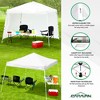 Caravan Canopy V-Series 12 x 12' 2 Slant Leg Sidewall Kit & V-Series II 12 x 12' Entry Level Angled Leg Instant Canopy for Recreational Uses - 3 of 4