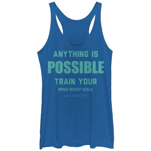 Women's CHIN UP Anything is Possible Racerback Tank Top - 1 of 3