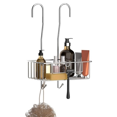 Shower Caddy Basket Shelf with Hooks,Home NeverRust Rustproof