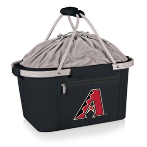 MLB Arizona Diamondbacks Metro Basket Collapsible Cooler Tote - Black - 1 of 4