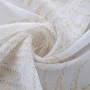 RT Designers Collection Faye Grommet Metallic Sheer Printed Doily Curtain Panel Taupe - 3 of 4