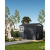12x10 FT Outdoor Metal Storage Shed with Windows & Lockable Door – Large Garden & Utility Shed for Backyard, Patio, Poolside - 4 of 4