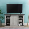 TV Stand for TVs up to 52" Saw Cut Off White - Home Essentials: Entertainment Center with Storage, Cable Management - 2 of 4