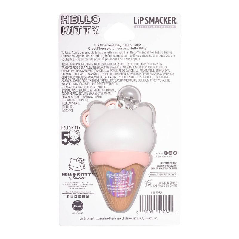 Lip Smacker Hello Kitty Ice Cream Cone Lip Balm - It&#39;s Sherbert Day Hello Kitty! - 0.23oz, 5 of 6