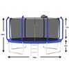 Jump Into Fun 14FT Trampoline With Heavy-Duty Galvanized Steel Frame,UV-Resistant Jumping Mat,Safety Fence, Basketball And Ladder For Kids And Adults - 2 of 4