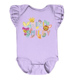 The Juniper Shop Mini Smiley Leaves Flutter Sleeve Bodysuit - 1 of 4