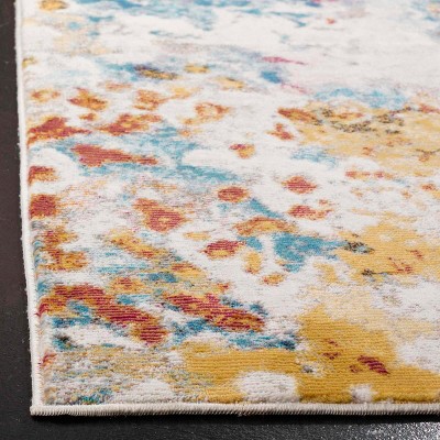 Aria 4' x 6' Multicolor Synthetic Area Rug