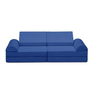 INFURNIC Sofas Modular Kids Play Sofa 8 Pieces Convertible for Playroom Bedroom Fun, Blue, 56"*28"*18" - 1 of 4