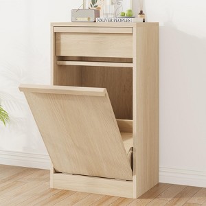 Tilt Out Trash Cabinet, Modern Trash Cabinet - 1 of 4