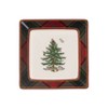 Spode Christmas Tree Tartan 5 Inch Square Tidbit Plates, Set of 4 - 5 Inch - 2 of 3