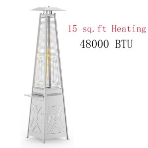 2-in-1 Patio Propane Heater Commercial Gas Heater 48000 BTU Outdoor For Backyard - 1 of 4