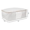 REGALWOVEN Non-woven Fabric Zippered Storage Moving Bags with Handles 1Pc - 2 of 4