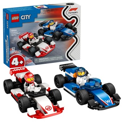 LEGO City F1 Williams Racing & Haas F1 Race Cars Preschool Toy 60464