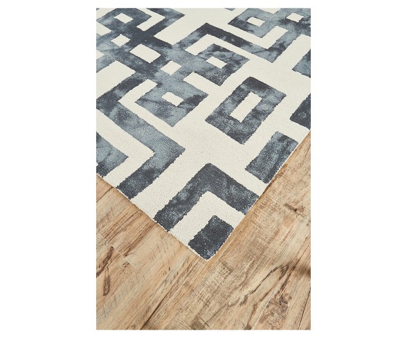 8'X11' Geometric Hooked Area Rugs Noir - Room Envy