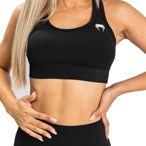 Venum Essential Medium Impact Sports Bra - Black - 1 of 2