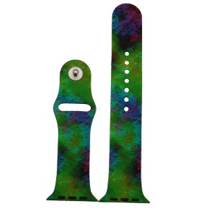 Olivia Pratt Fun Colorful Prints Silicone Apple Watch Bands - 1 of 4