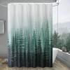 LunaLulinlk Green Forest Fabric Shower Curtain, 72" x 72" - 2 of 4